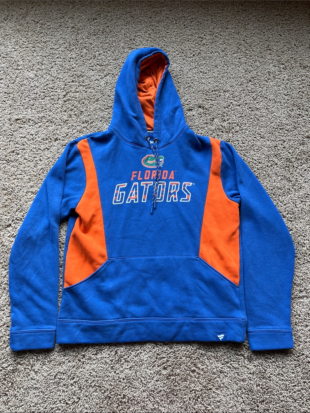 Florida Gators Fanatics Colorblock Fleece Hoodie Men's Medium Blue Orange UF